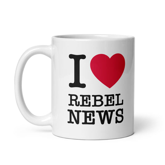 I Heart Rebel News Mug