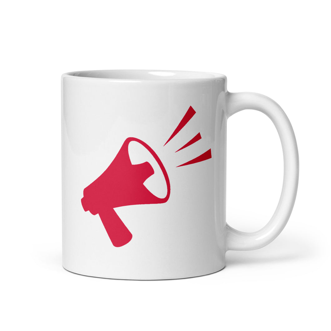 I Heart Rebel News- White Glossy Mug