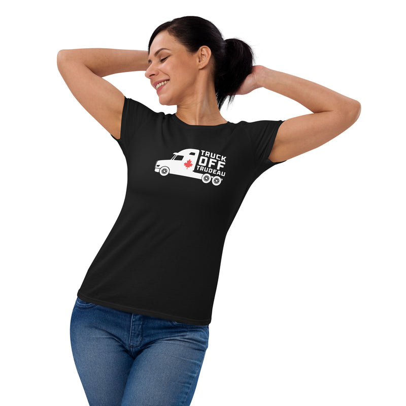 Load image into Gallery viewer, Truck Off Trudeau- Women&#39;s Fitted T-Shirt
