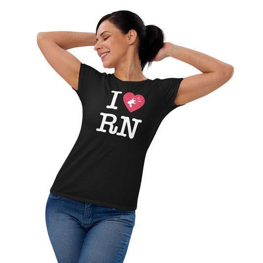 I Heart R.N. - Women's Fitted T-Shirt