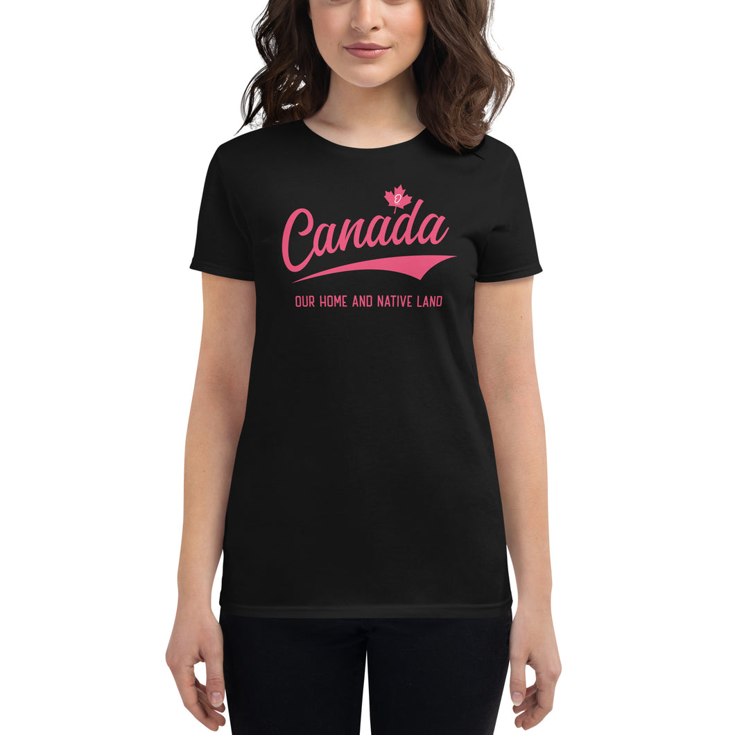 Canada Home and Native Land-Women's Fitted T-Shirt