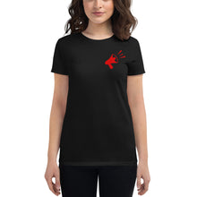 Load image into Gallery viewer, Pocket Square Rebel Horn - Women&#39;s Fitted T-Shirt
