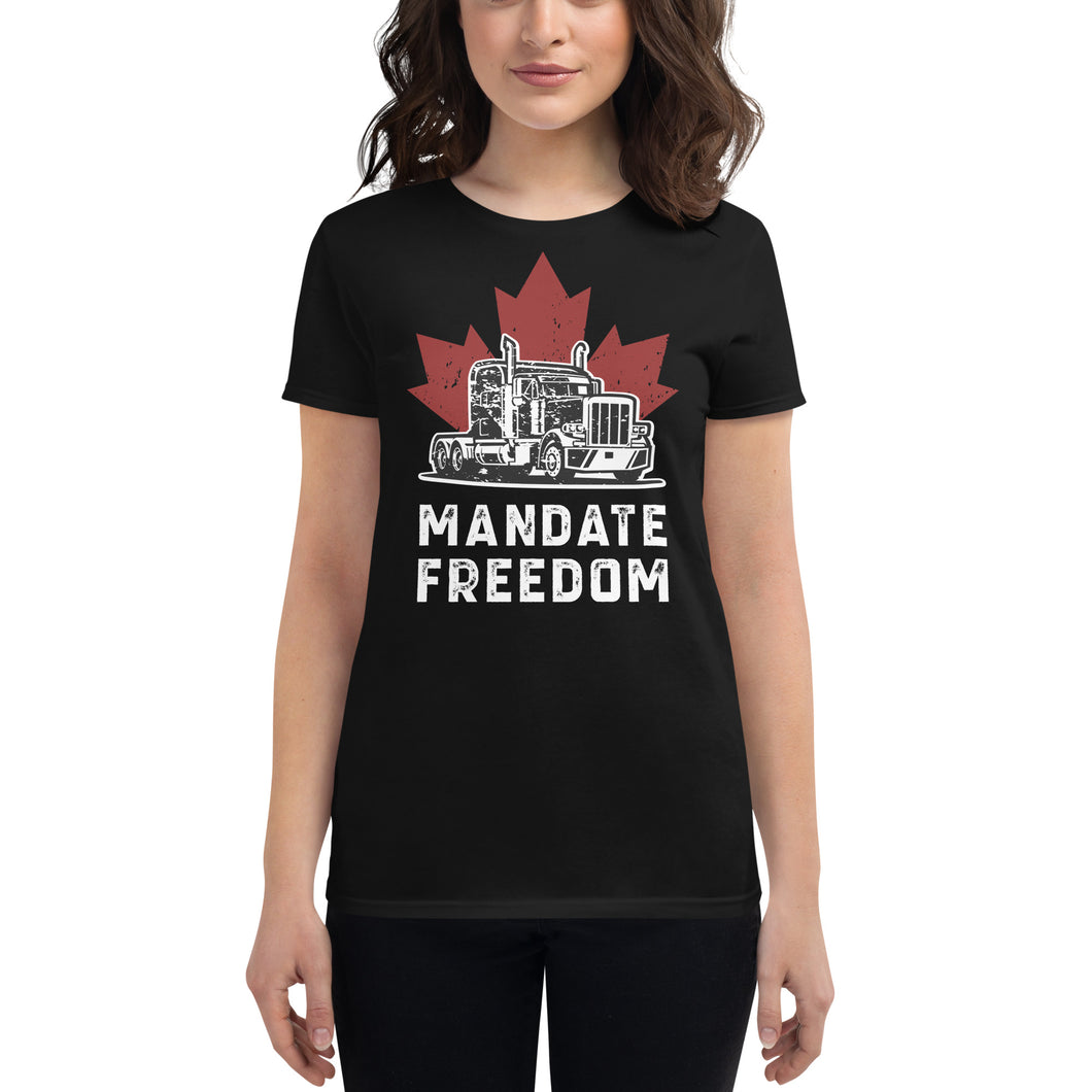 Mandate Freedom- Women's Fitted T-Shirt