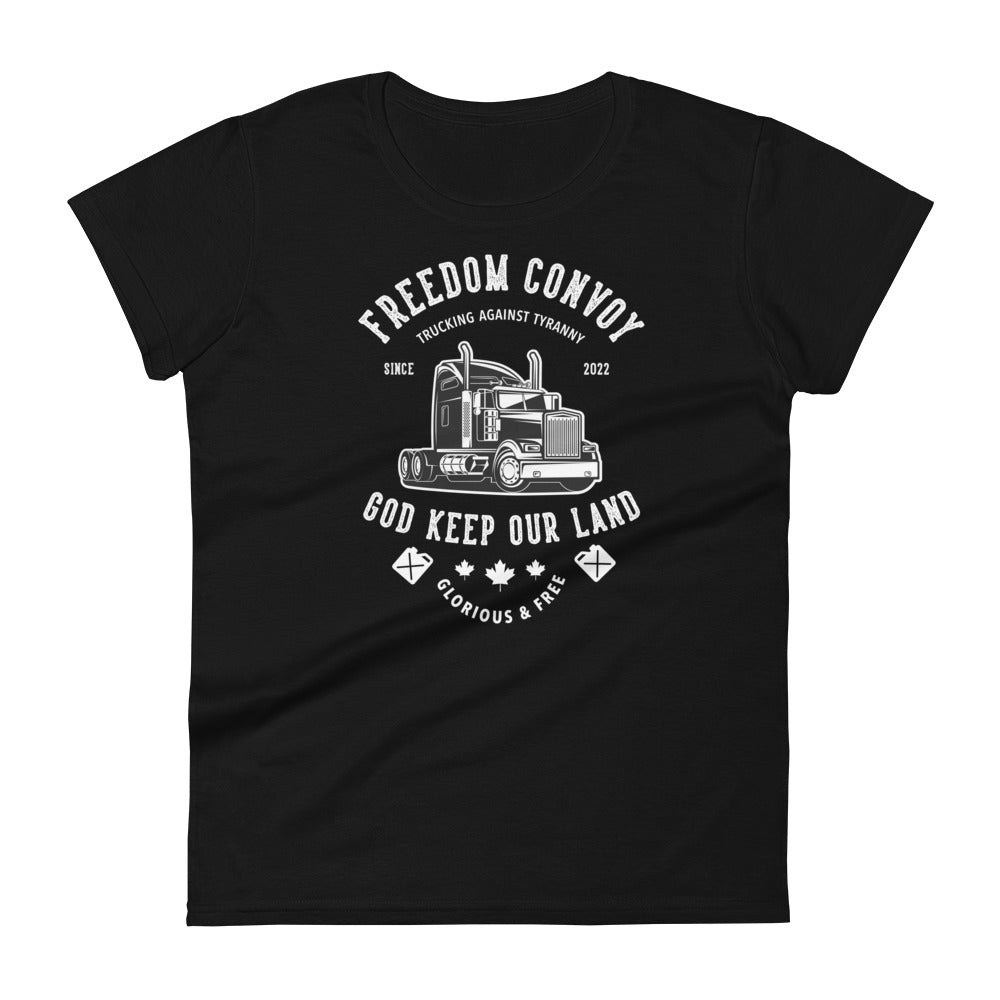Trucking Against Tyranny- Women's Fitted T-Shirt