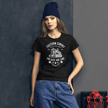 Load image into Gallery viewer, Trucking Against Tyranny- Women&#39;s Fitted T-Shirt
