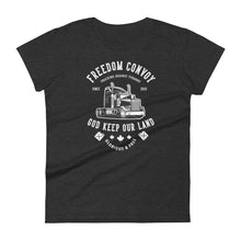 Load image into Gallery viewer, Trucking Against Tyranny- Women&#39;s Fitted T-Shirt
