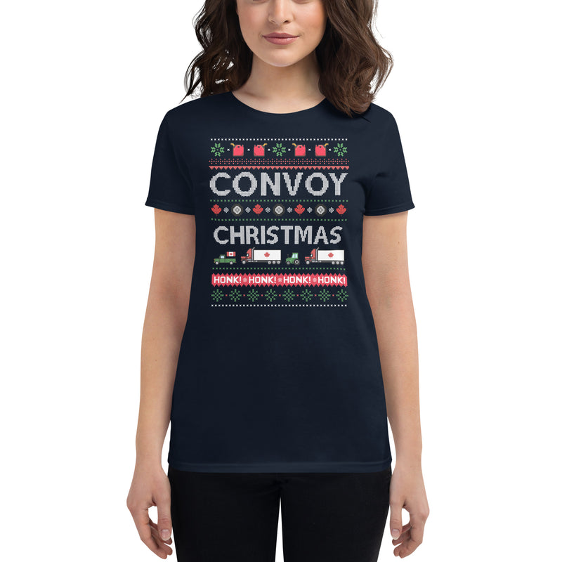 Load image into Gallery viewer, Convoy Christmas- Women&#39;s Fitted T-Shirt
