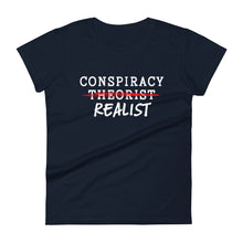 Load image into Gallery viewer, Conspiracy Realist - Women&#39;s Fitted T-Shirt
