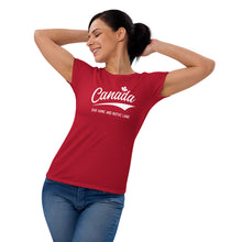 Load image into Gallery viewer, Canada Home and Native Land-Women&#39;s Fitted T-Shirt
