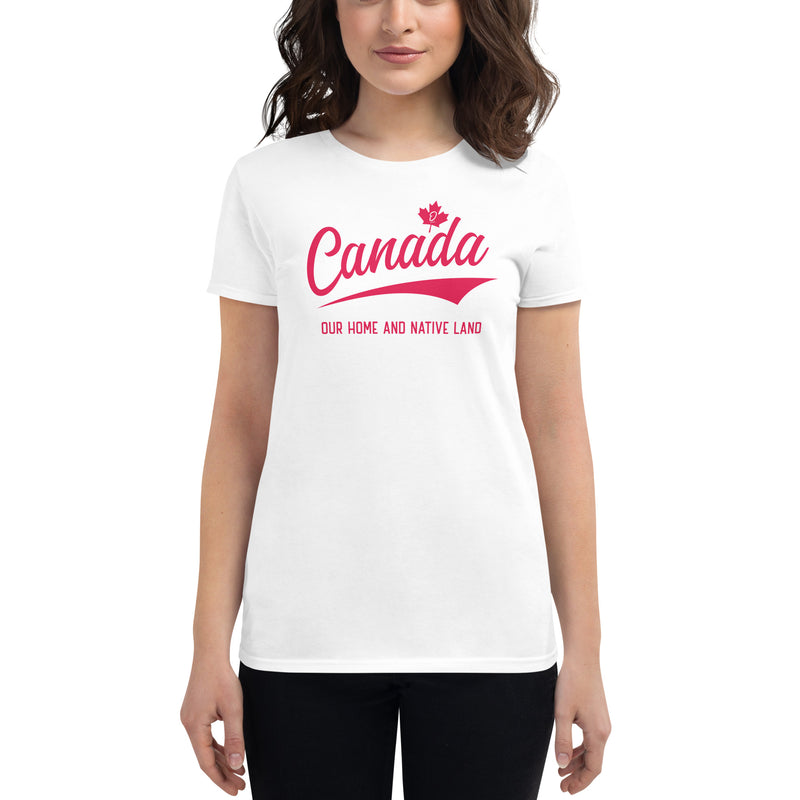 Load image into Gallery viewer, Canada Home and Native Land-Women&#39;s Fitted T-Shirt
