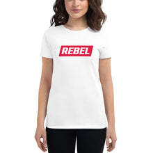 Load image into Gallery viewer, REBEL Logo - Women&#39;s Fitted T-Shirt
