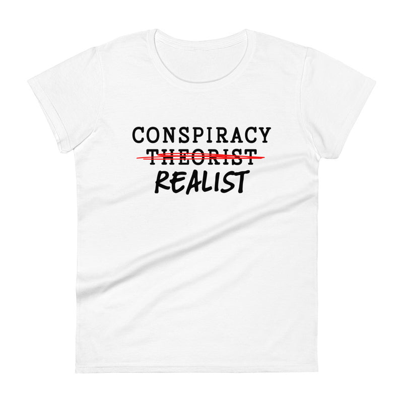 Load image into Gallery viewer, Conspiracy Realist Women&#39;s Fitted T-Shirt
