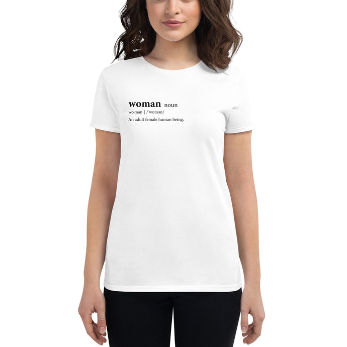 Definition Of A Woman Women's Fitted T-Shirt
