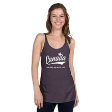 Load image into Gallery viewer, Canada Home and Native Land-Women&#39;s Racerback Tank
