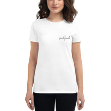Load image into Gallery viewer, Proud Female (embroidered) - Women&#39;s short sleeve t-shirt
